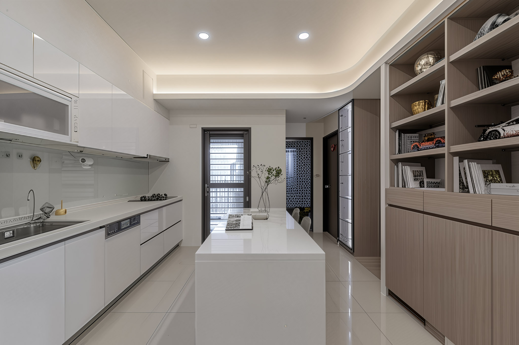 暮光層影走廊收納整合空間